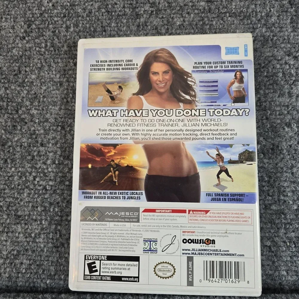 Jillian Michaels Fitness Ultimatum 2010‎ (Nintendo Wii) *COMPLETE W/ MANUAL*